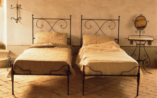 Twin metal bed
